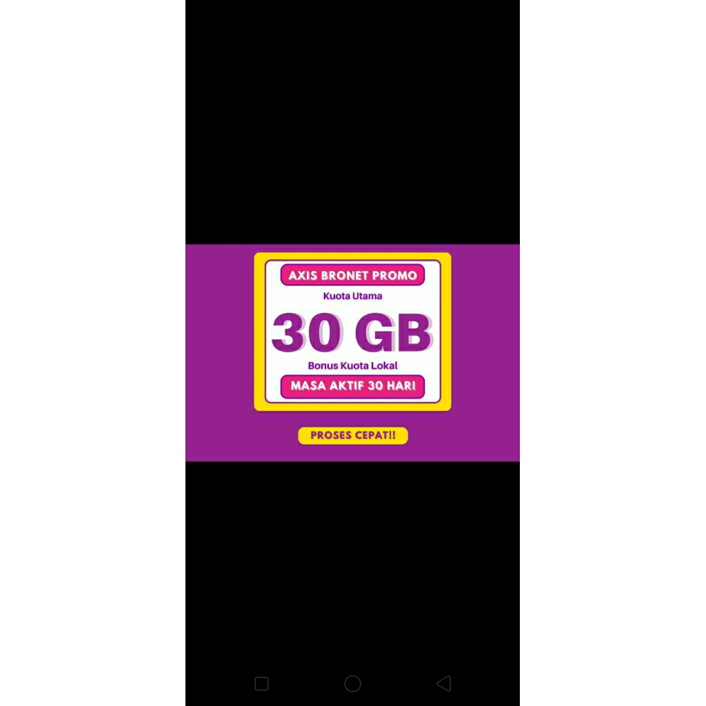 paket data Axis kuota 30 gb