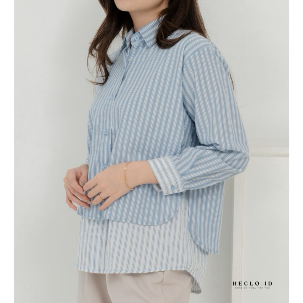 PRELOVED Heclo Layered Cotton Shirt