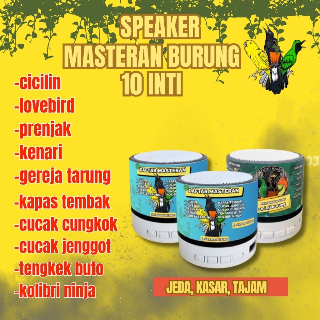 Speaker Mp3 Masteran Burung 10 Inti Suara Jernih