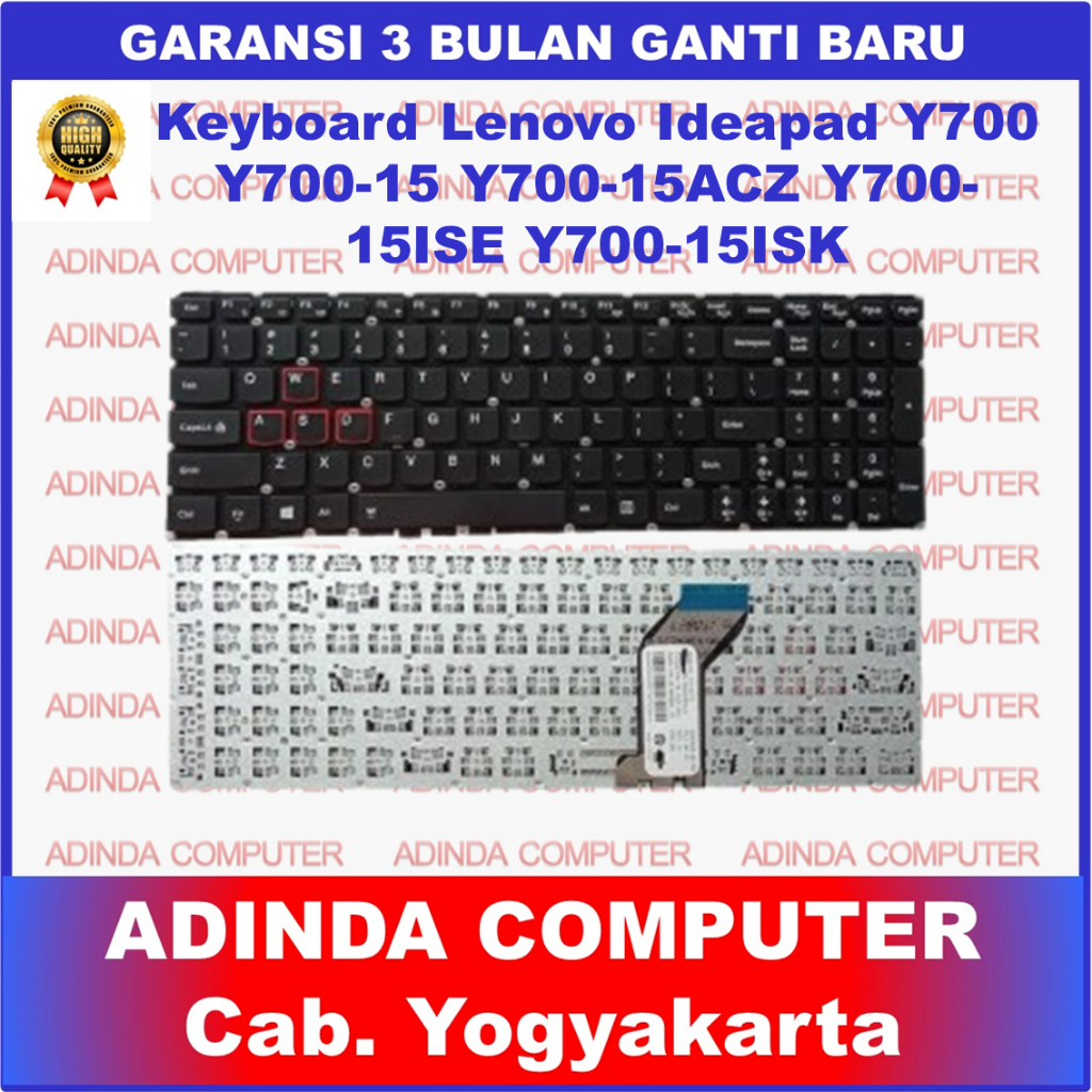 Keyboard Lenovo Ideapad Y700 Y700-15ISK Y700-17ISK