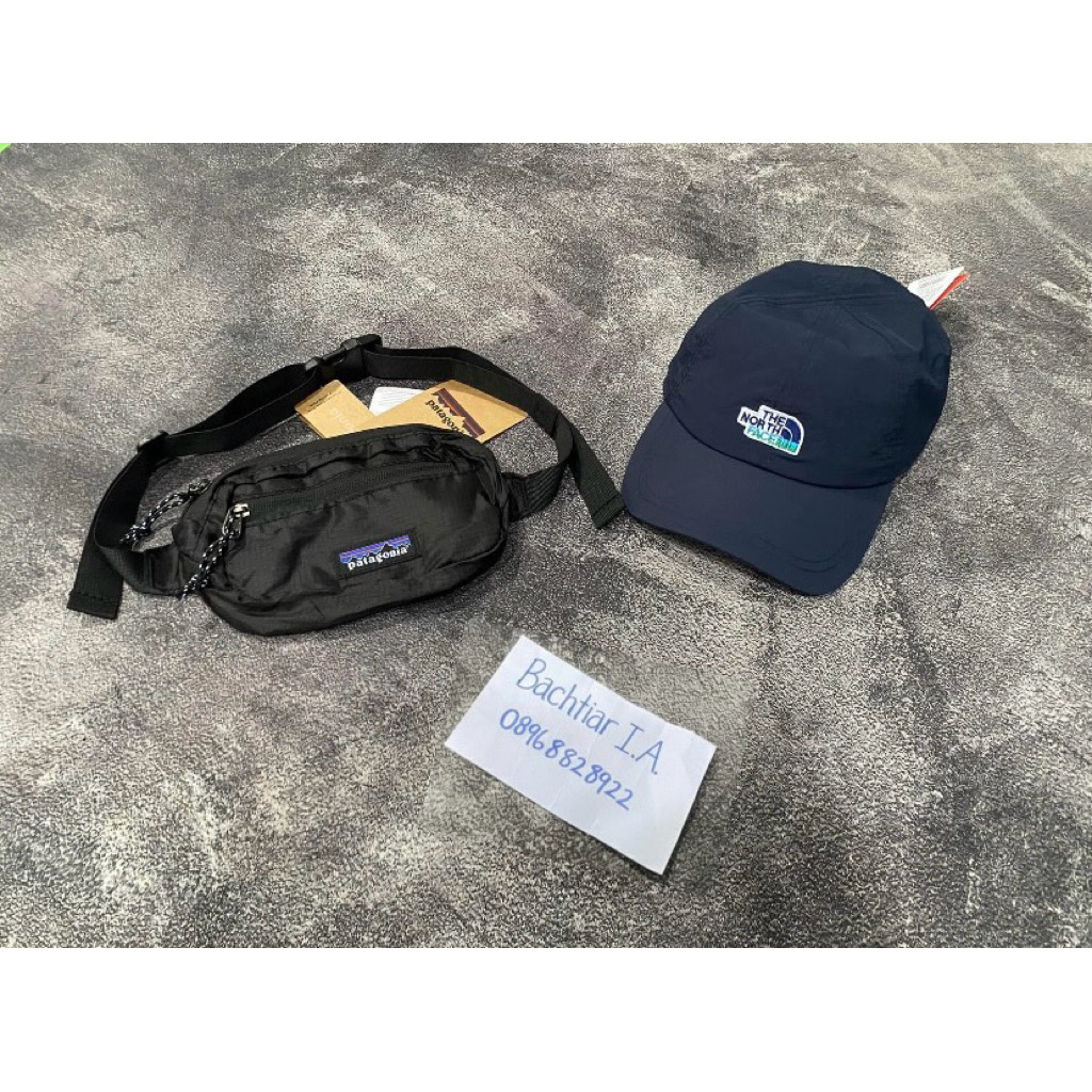 Waistbag Patagonia Original black + caps tnf original navy