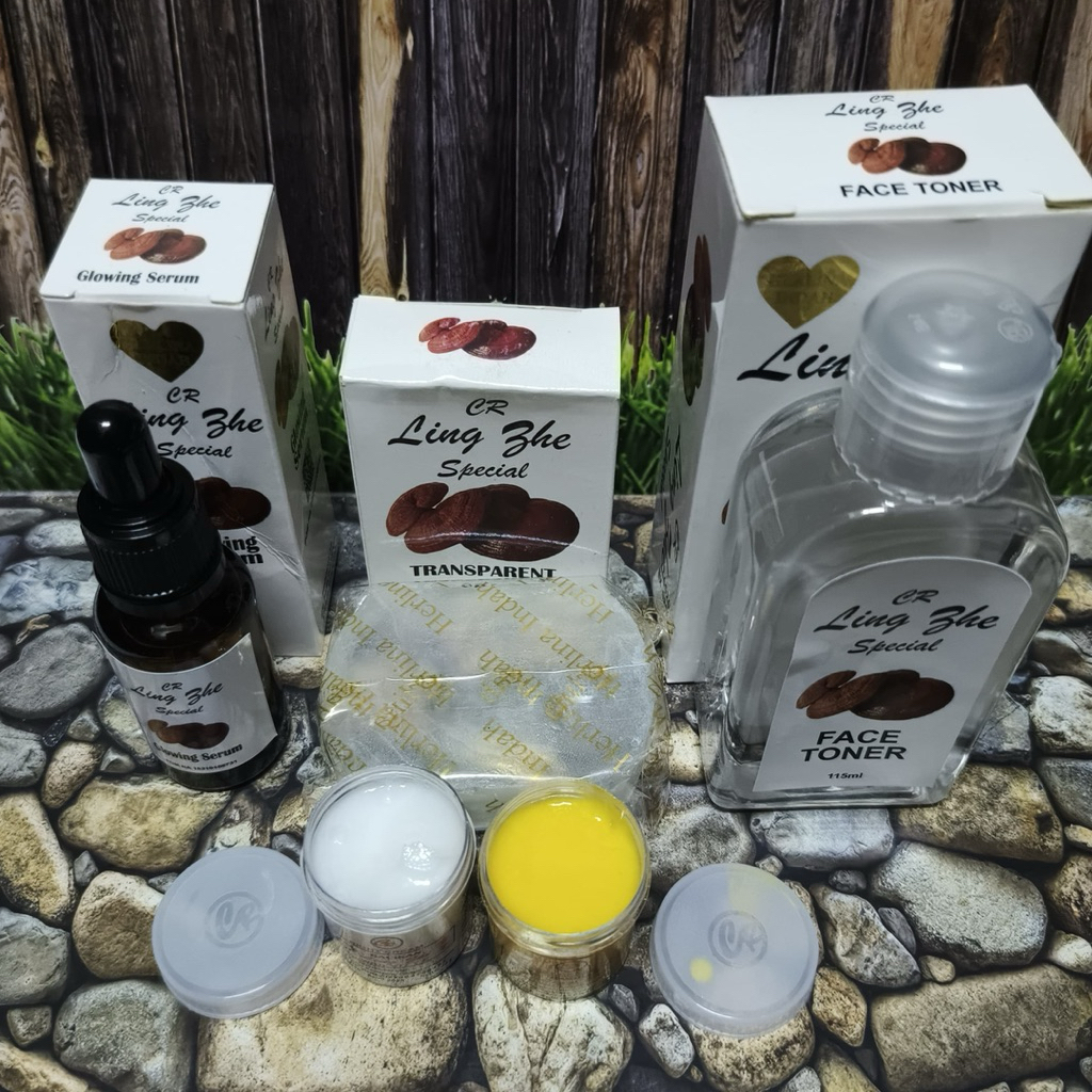 paket Cream CR 5in1 (  siang malam sabun serum toner )