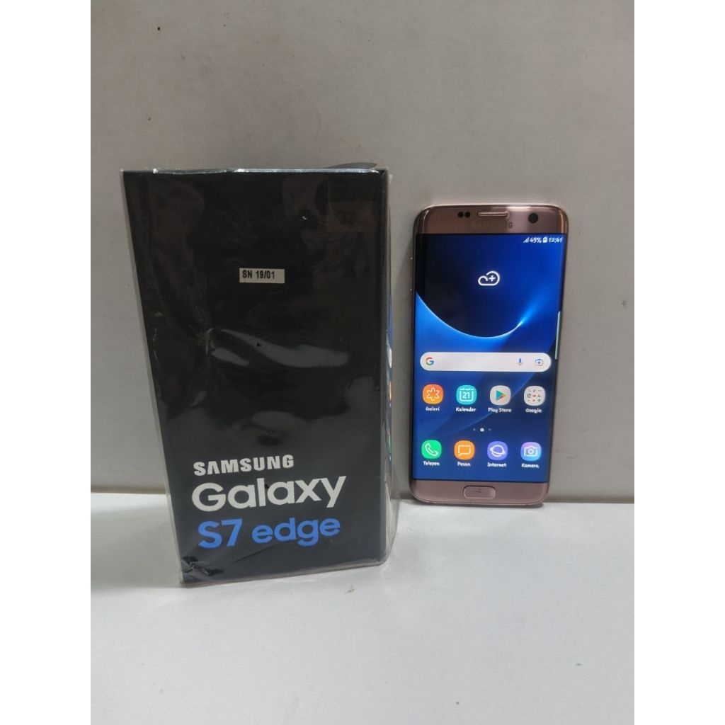 SAMSUNG GALAXY S7 EDGE RAM 4/64GB ROSE GOLD RESMI SEIN HANDPHONE SECOND ANDROID MURAH SIAP PAKAI