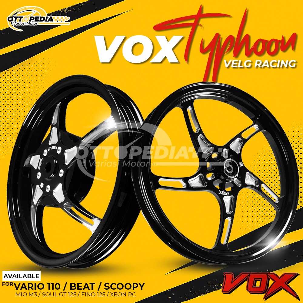Velg Racing Bintang Laut VOX Typhoon Palang 5 Vario 110 Beat Scoopy Genio Spacy Mio Sporty Mio Smile
