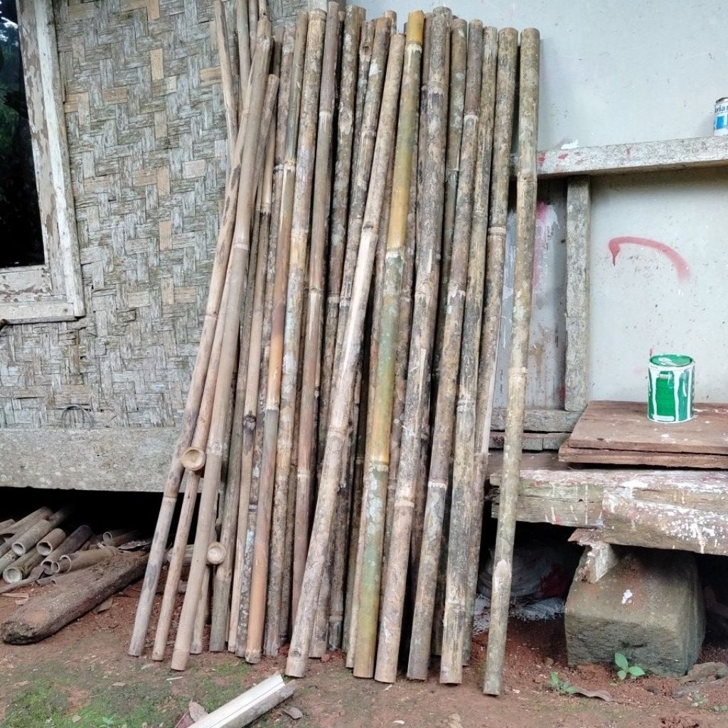 tongkat bambu polos 160cm