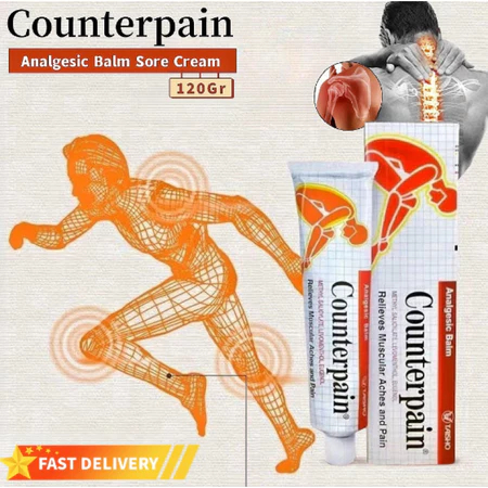 TAISHO Counterpain Cream120g Krim Analgesic Balm Salep Meringankan Nyeri / Pereda Nyeri Otot & Sendi