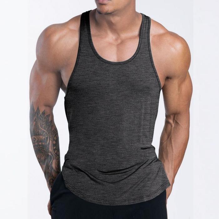 Singlet Gym Pria Siro Spandex Elastis M-XL