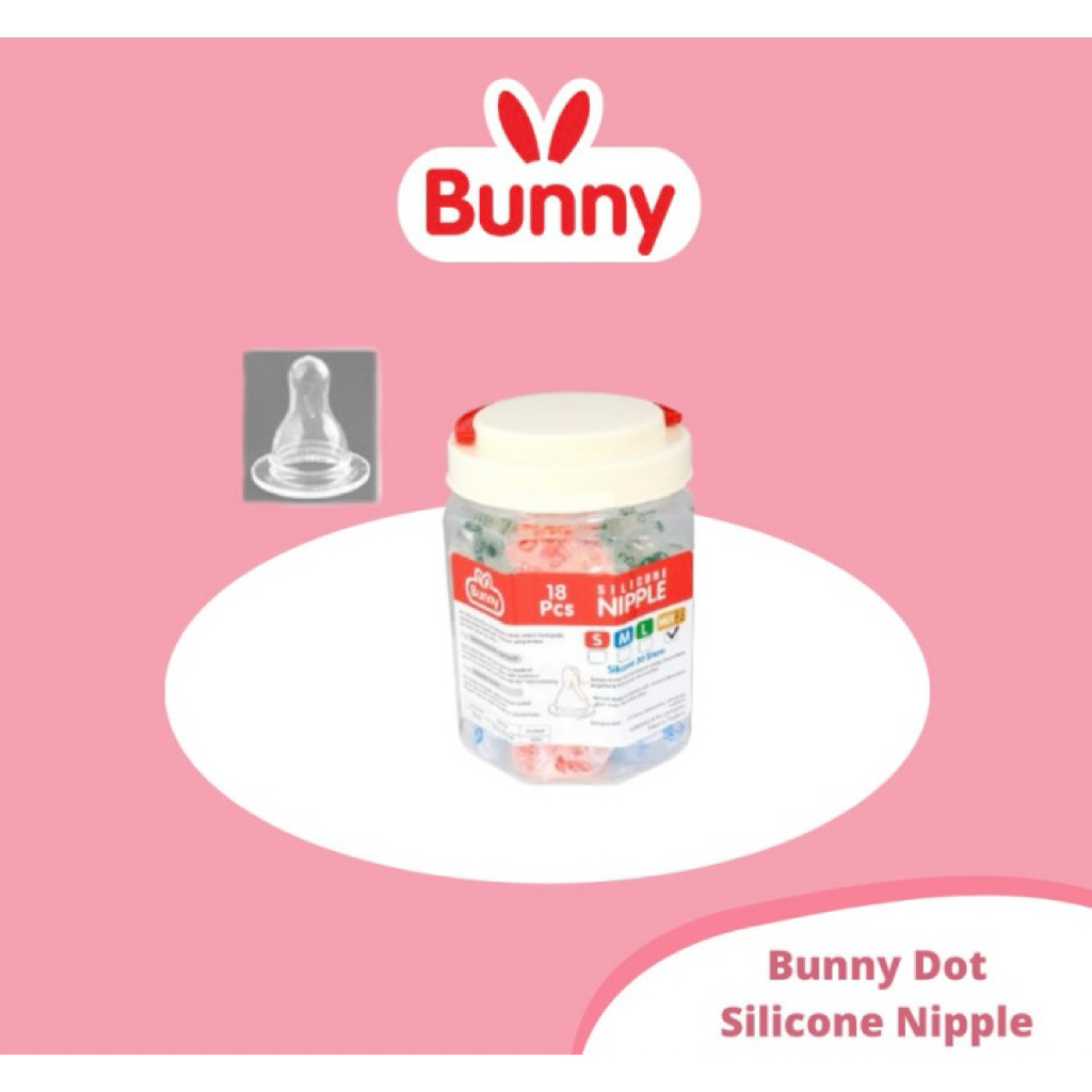 Nipple lusty bunny / karet dot/ pentil dot/ (bulat,gepeng,ulir & wide neck)