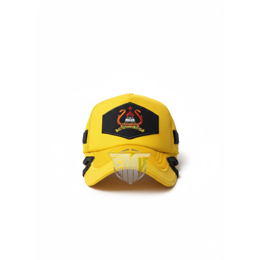 topi coak jasmil pet jasmil velcro - topi coak kuning TNI