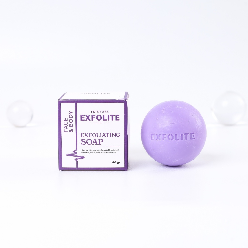 Exfoliating Soap Exfolite Skincare Sabun Pengelupasan Flek Hitam Membandel Paling Ampuh BPOM