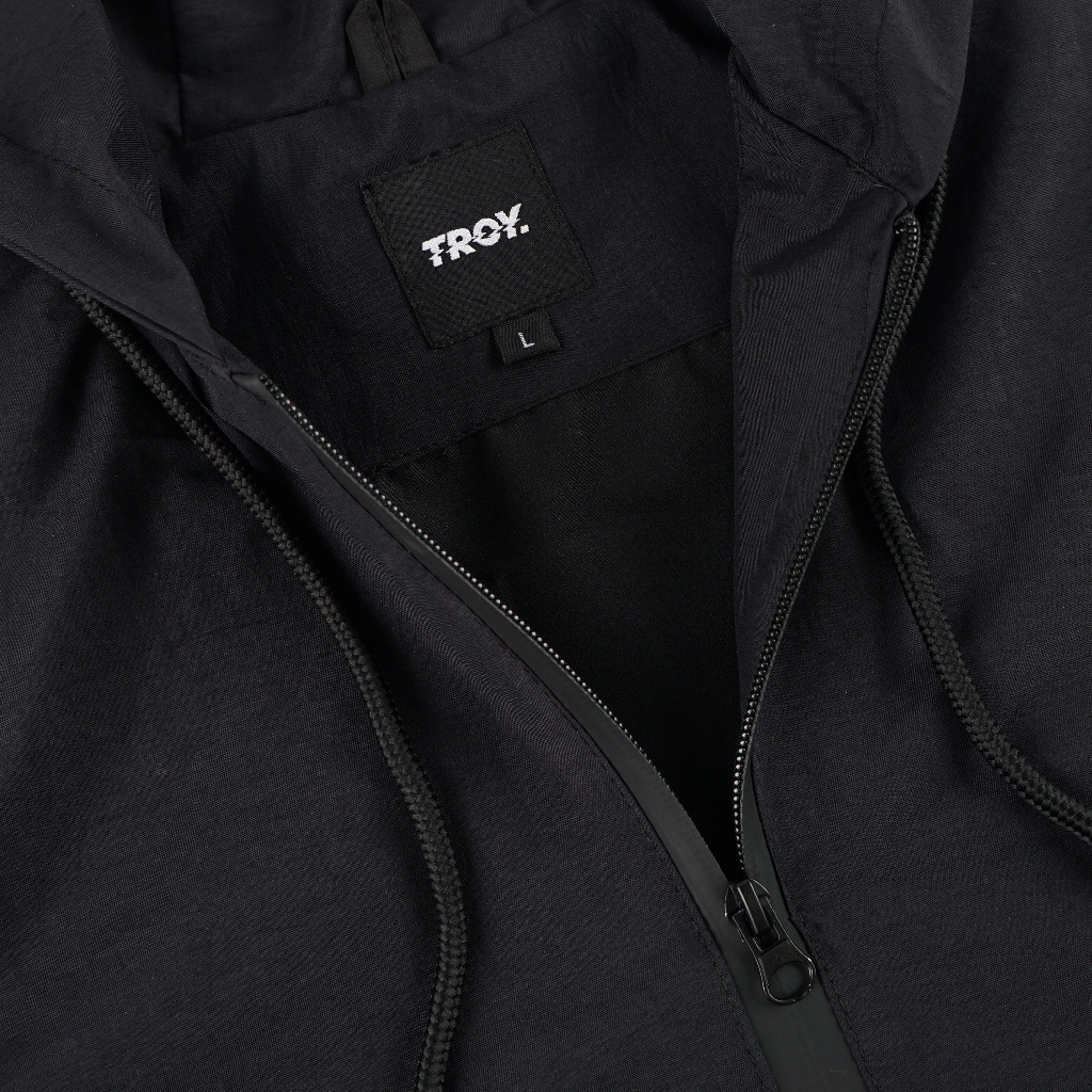 Troy Company Jacket Cagoule Black STOP - Jaket Cagoule Anorak Hitam JCG 3439