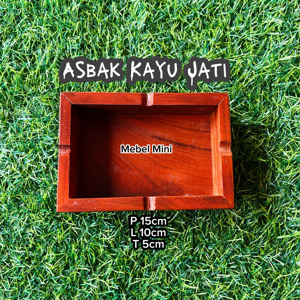 Asbak Minimalis kayu jati tua