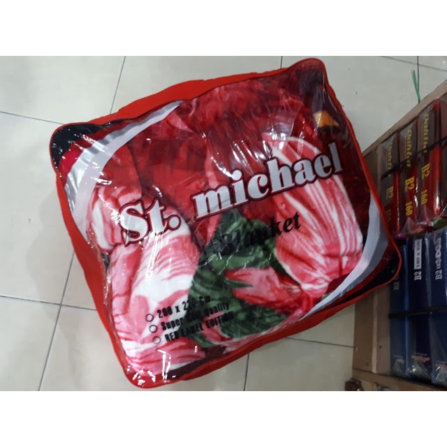 SELIMUT ST MICHAEL MERAH / RED 200 X 220 CM