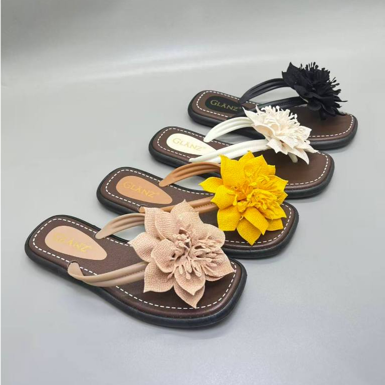 Size 37-41 3327-7 IMPORT Sandal Wanita Jepit Sandal Jelly Karet Wanita Sandal Flip Flop Lentur
