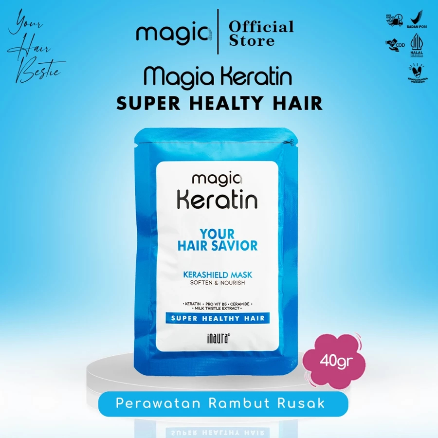INAURA MAGIA KERATIN KERASHIELD MASK  40GR YOUR H.SAVIOR