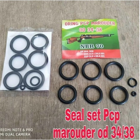 Sil set oring set marouder NBR 70 od 34 - 38 / seal oring
