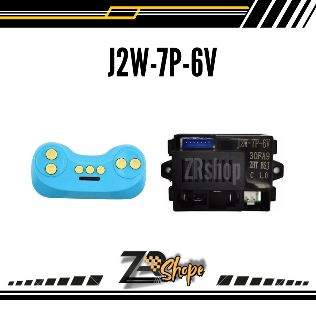 ZRShope ll Remot Receiver Bluetooth J2W-7P-6V Mobil Mainan Aki