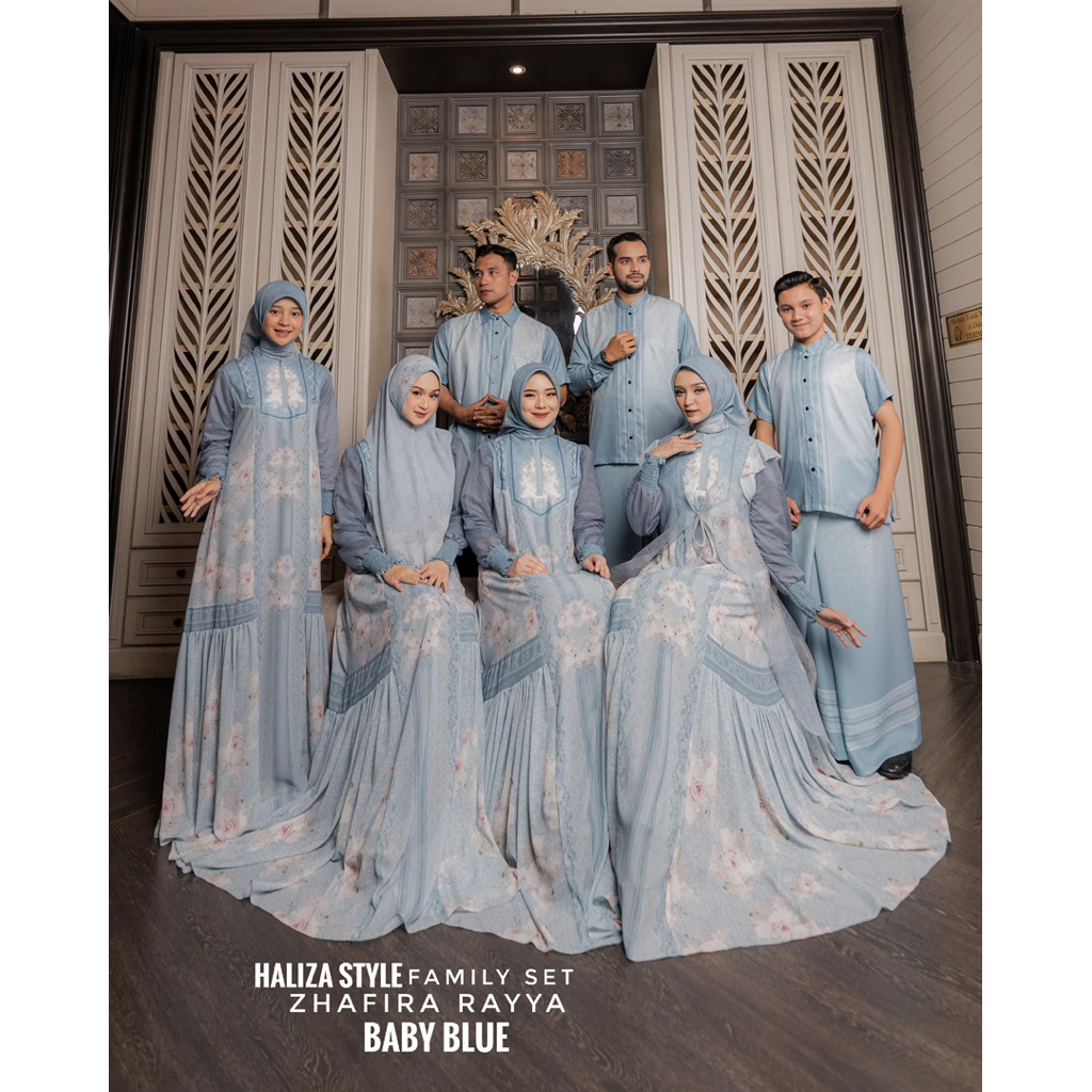 ZHAFIRA FAMILY SET PREMIUM BY HALIZA SYARI CANTIK BELANJA DI BENINGWIDAYATI