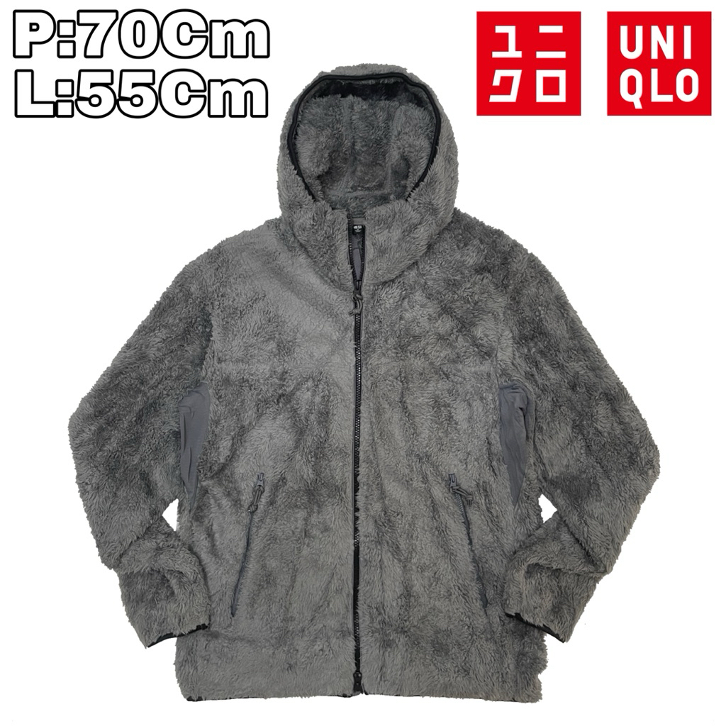 J22 Jaket Fleece Hoodie Sherpa Polar Inner Uniqlo  Bulu Musim Dingin Winter Hiking Pendaki Gunung