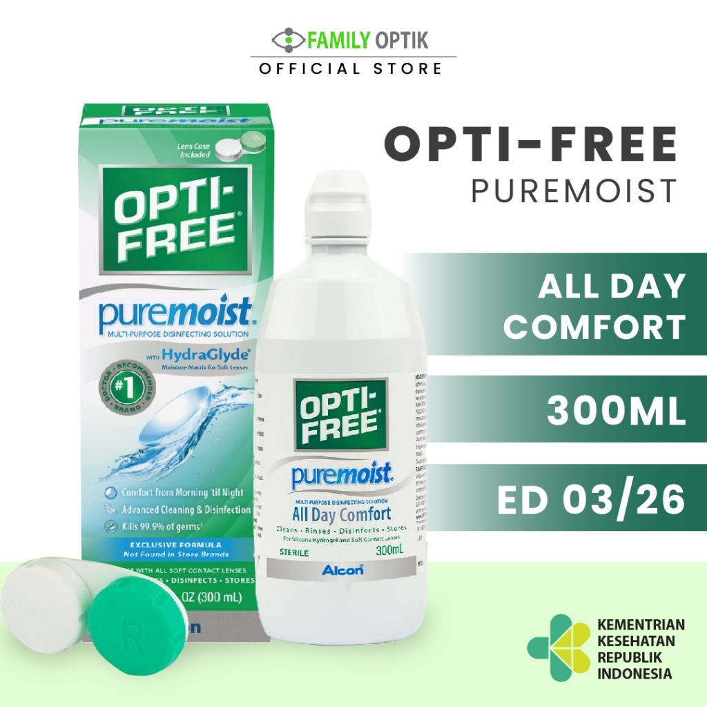 Optifree Puremoist 300ml Multi Purpose Solution Air Softlens