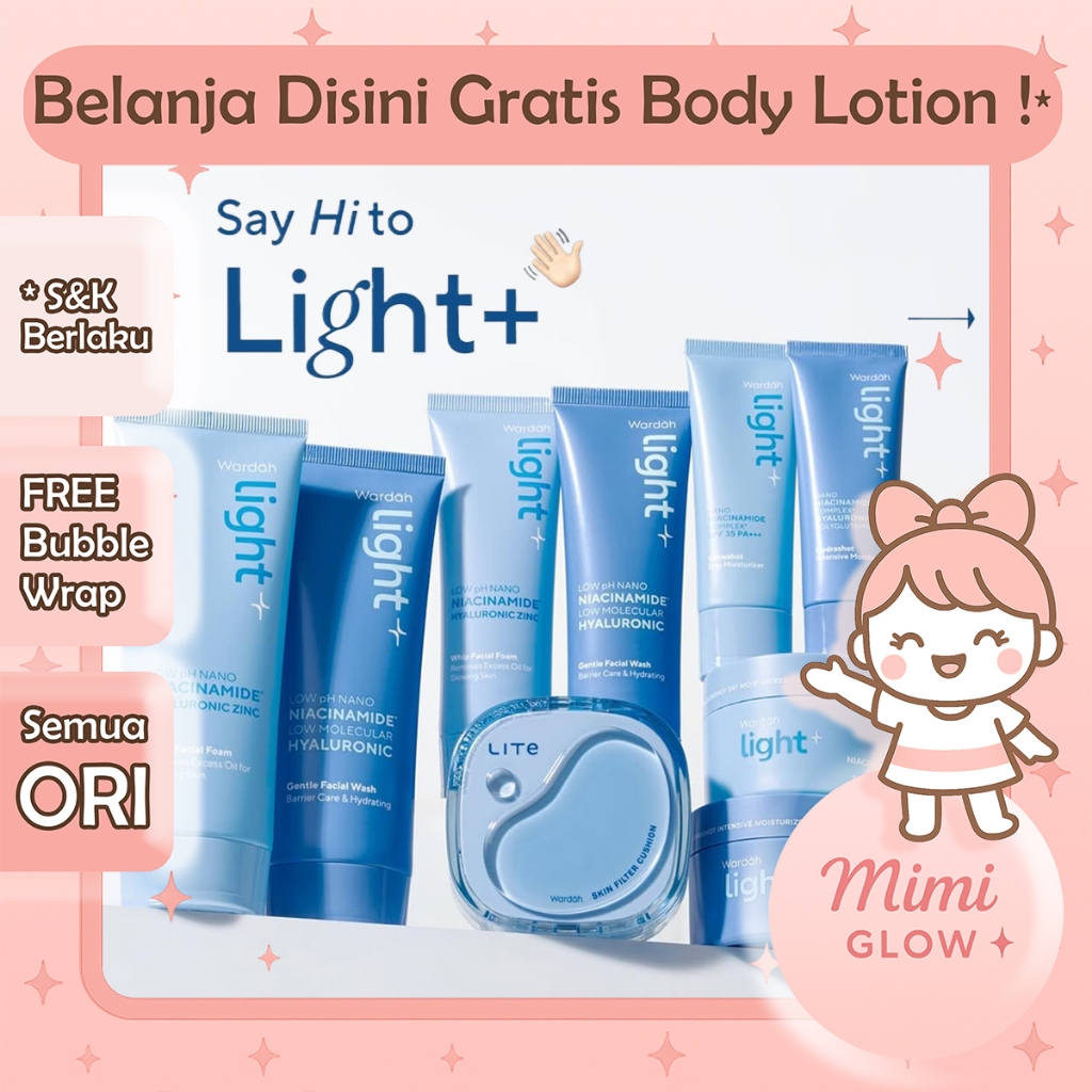 Wardah LIGHTENING Day Night Cream 20ml 30gr Toner Serum Symradiance | Skincare Mencerahkan Krim Sian