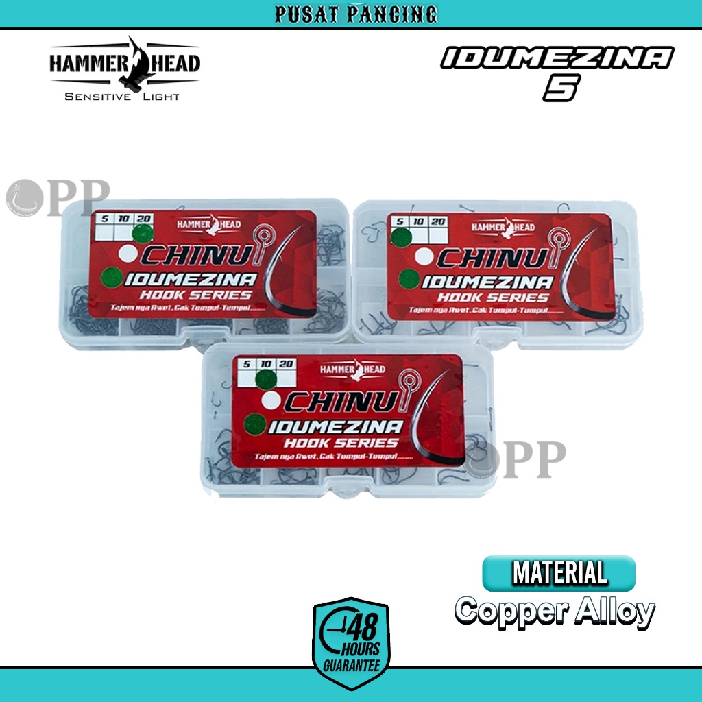 HAMMER HEAD Set Kail Super Lengkap ( SK5 ) Kail Pancing Aneka Ukuran Bahan Baja Karbon Set Japan Mat