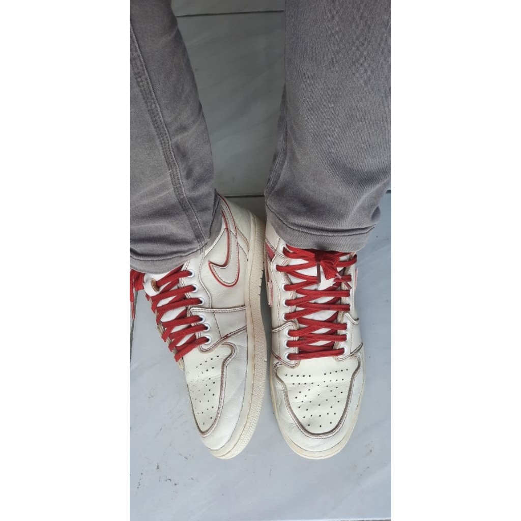 sepatu basket kulit nake bekas