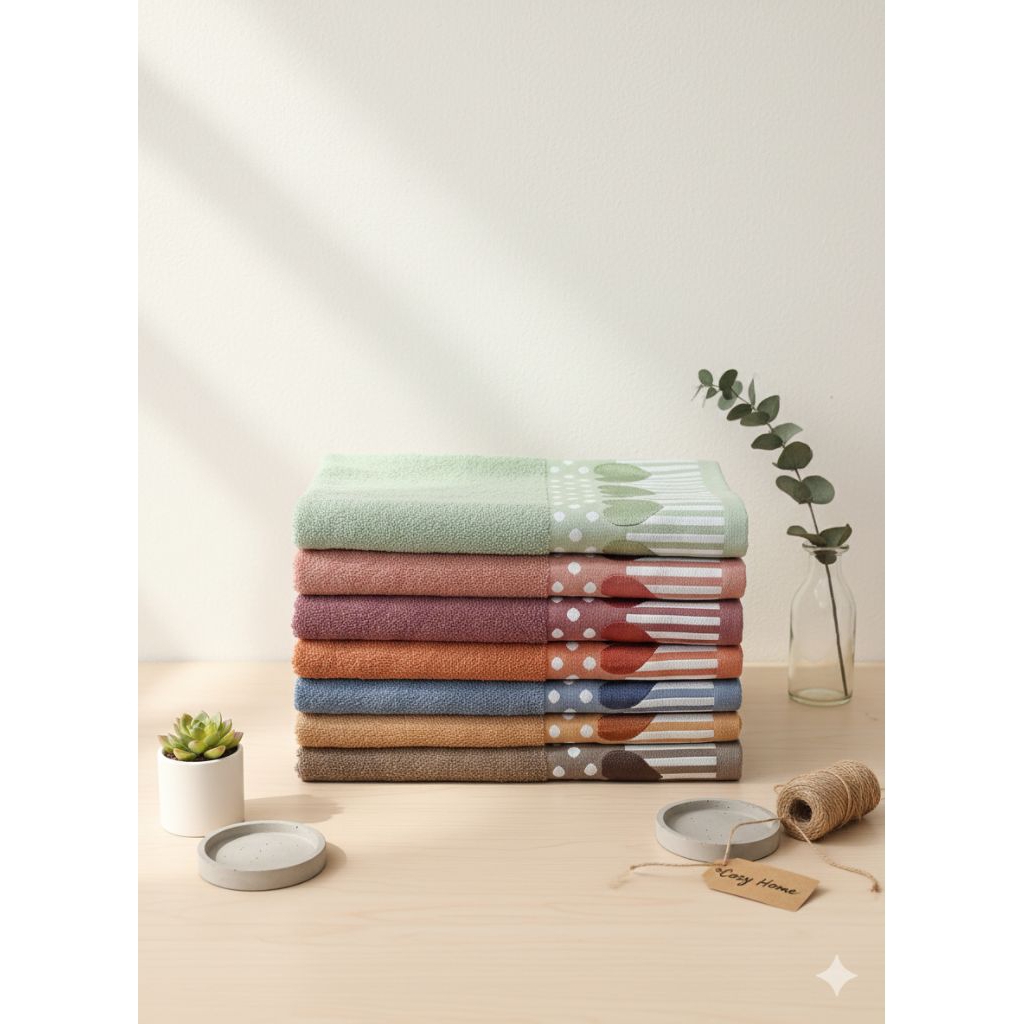 HANDUK DEWASA TERRY TOWEL MOTIF LOVE