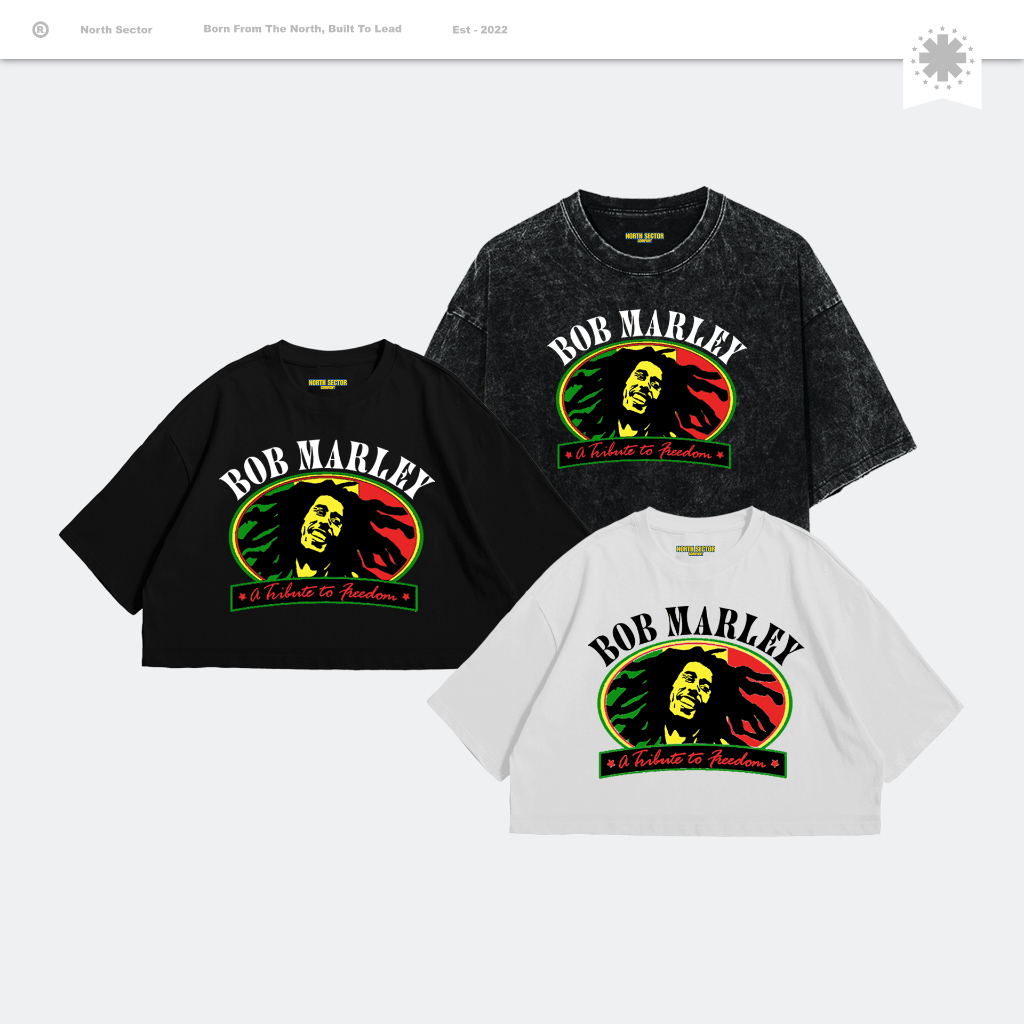 NORTH SECTOR | Crop Top BOB MARLEY - BOB-15