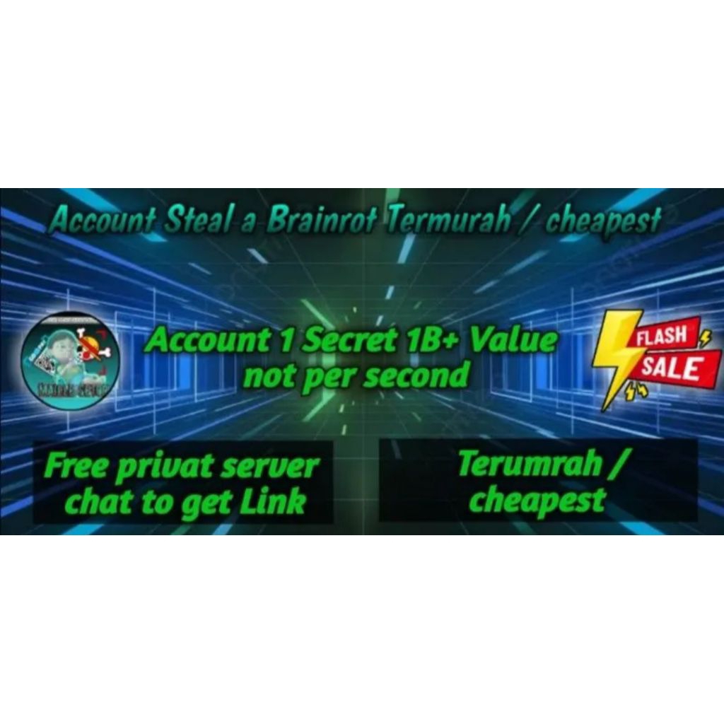 Akun Steal A Brainrot Starter 1B