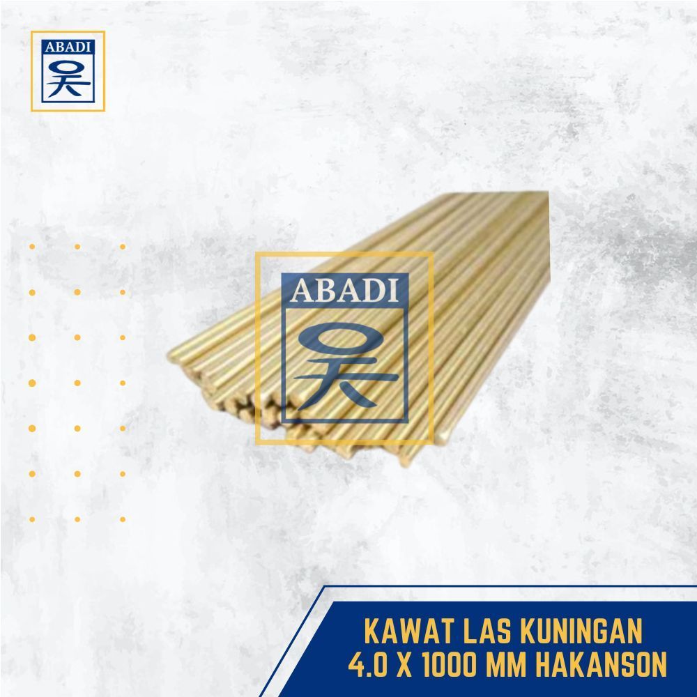 KAWAT LAS KUNINGAN 4.0 X 1000 MM 10 KG HAKANSON