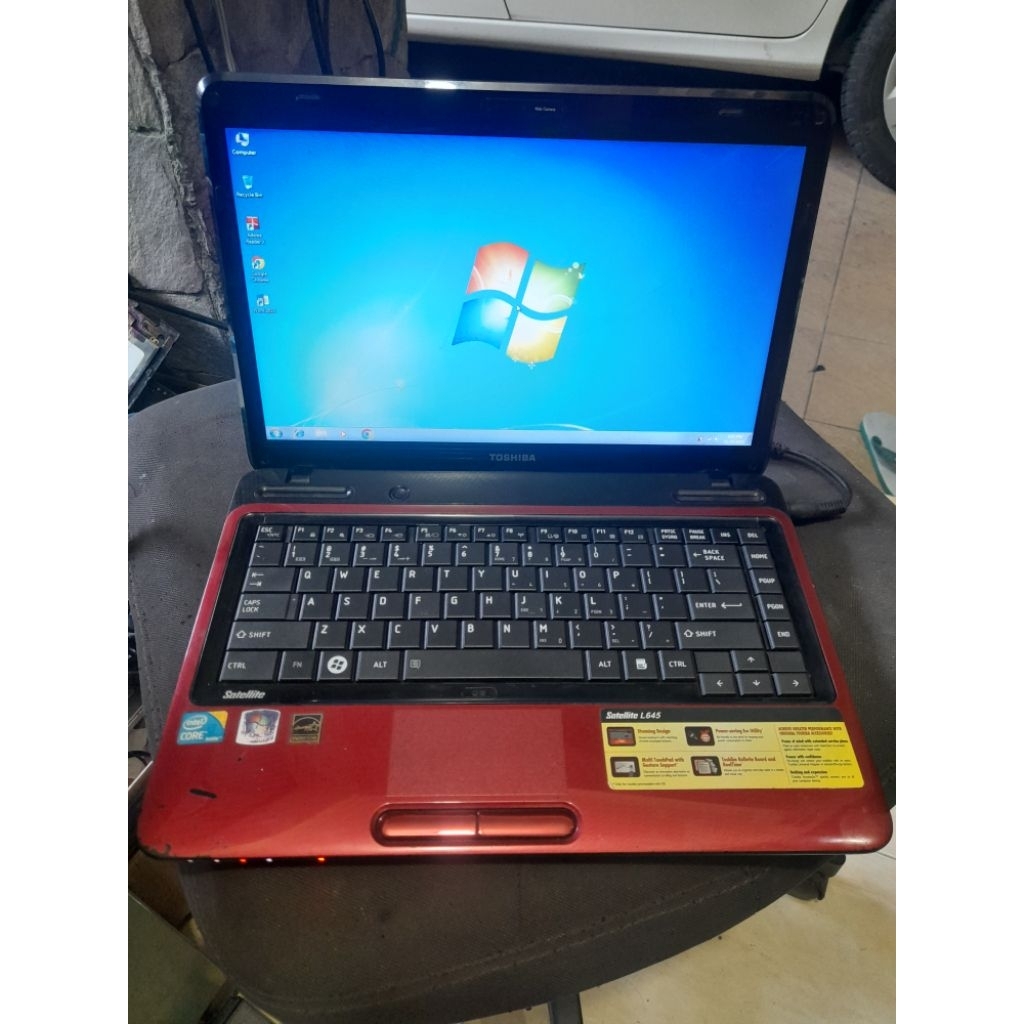 LAPTOP TOSHIBA L645 INTEL CORE I3-M350 MINUS BATRE