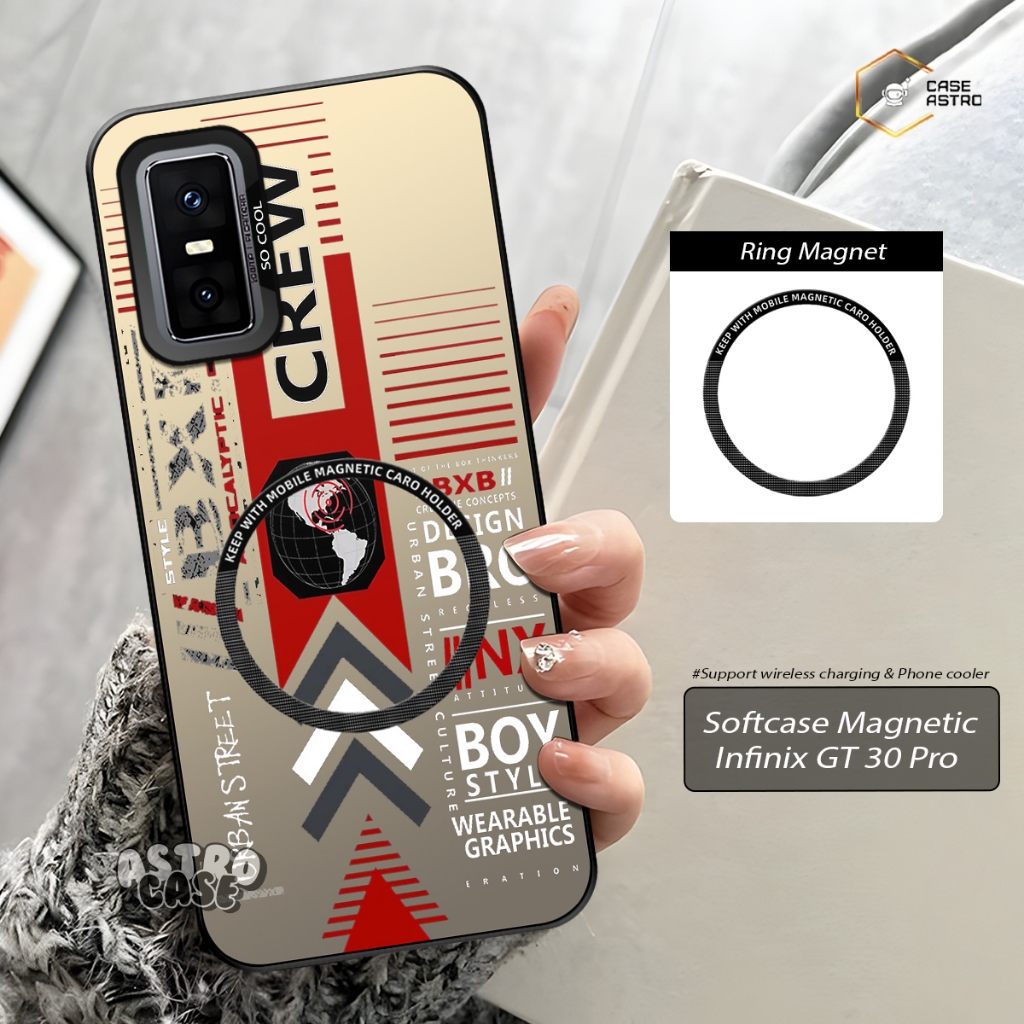Case Magnet Infinix GT 30 Pro Ready All Type HP (Chat Admin) Case Support Magsafe / Phone Cooler Mag