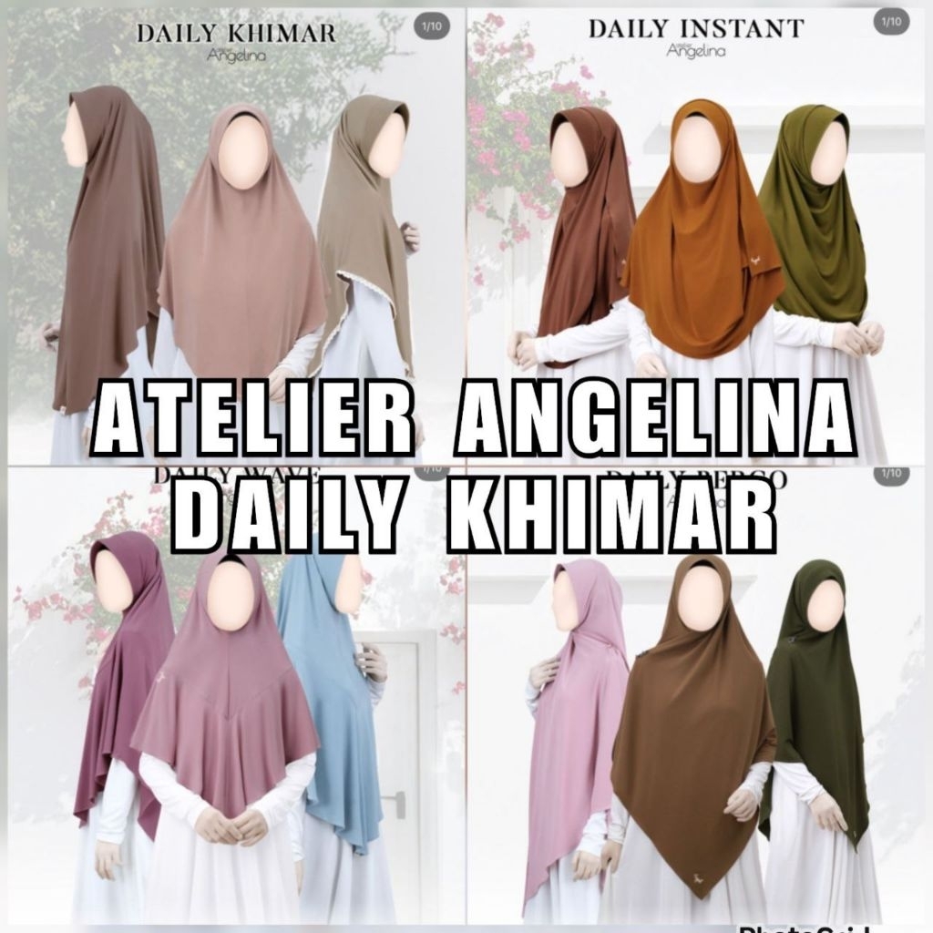 ATELIER ANGELINA -- DAILY KHIMAR - DAILY INSTAN - DAILY BERGO - DAILY WAVE - DAILVY KHIMAR - ZULAIKH
