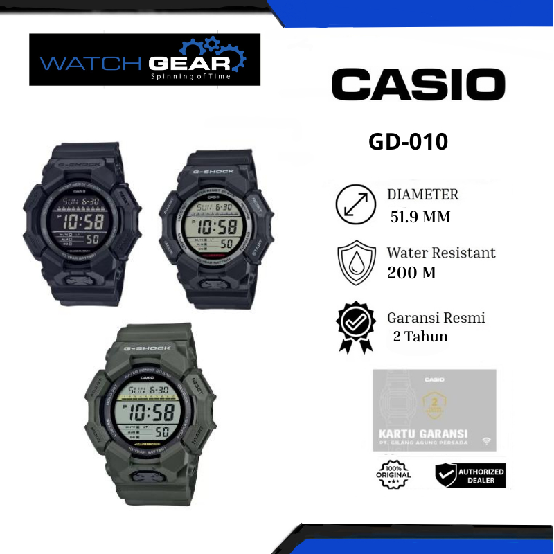 Original 100% Casio G-SHOCK GD-010 SERIES