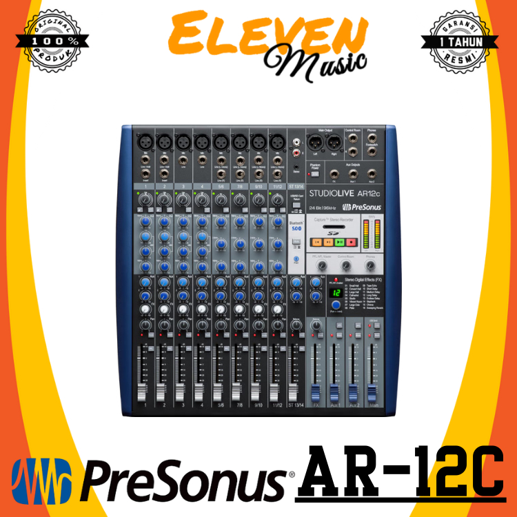 PreSonus StudioLive AR12c Mixer and Audio USB Interface PreSonus StudioLive AR-12c