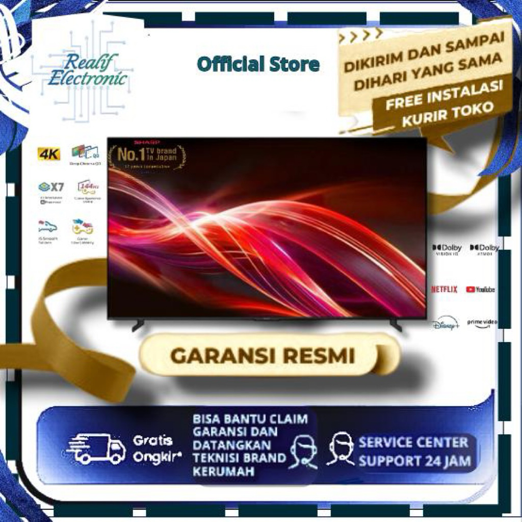 Sharp 4T C65HN700X Android TV QLED 65 Inch