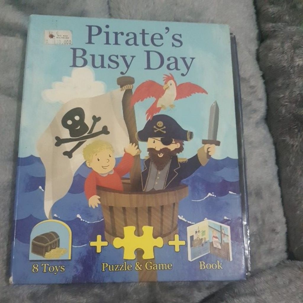 Board Game Puzzle and Boon Pirate's Busy Day preloved kondisi 50%