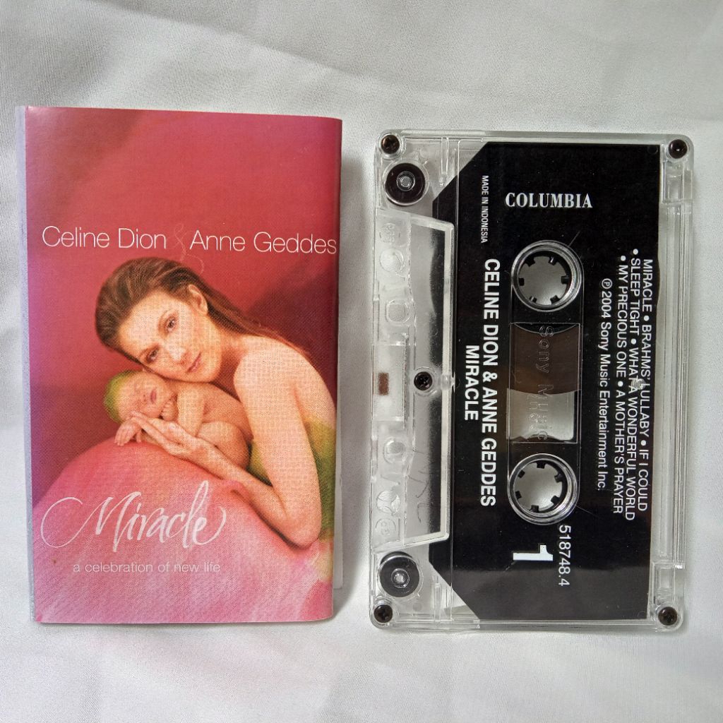 Kaset Pita Celine Dion & Anne Geddes - Miracle : A Celebration Of New Life