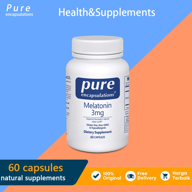 Pure Encapsulations Melatonin - Suplemen Tidur Alami & Atasi Insomnia