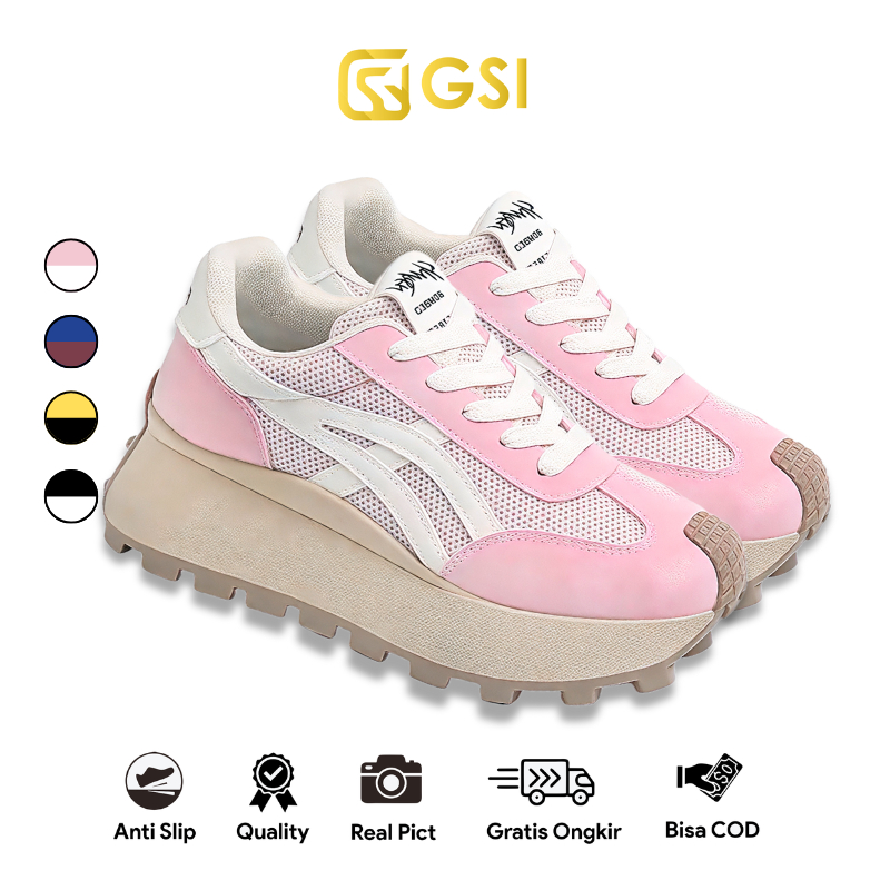 GSI Gretta 1369 Sepatu Sneakers Wanita Casual Sport Olahraga Running Cewek SIZE "37-41"