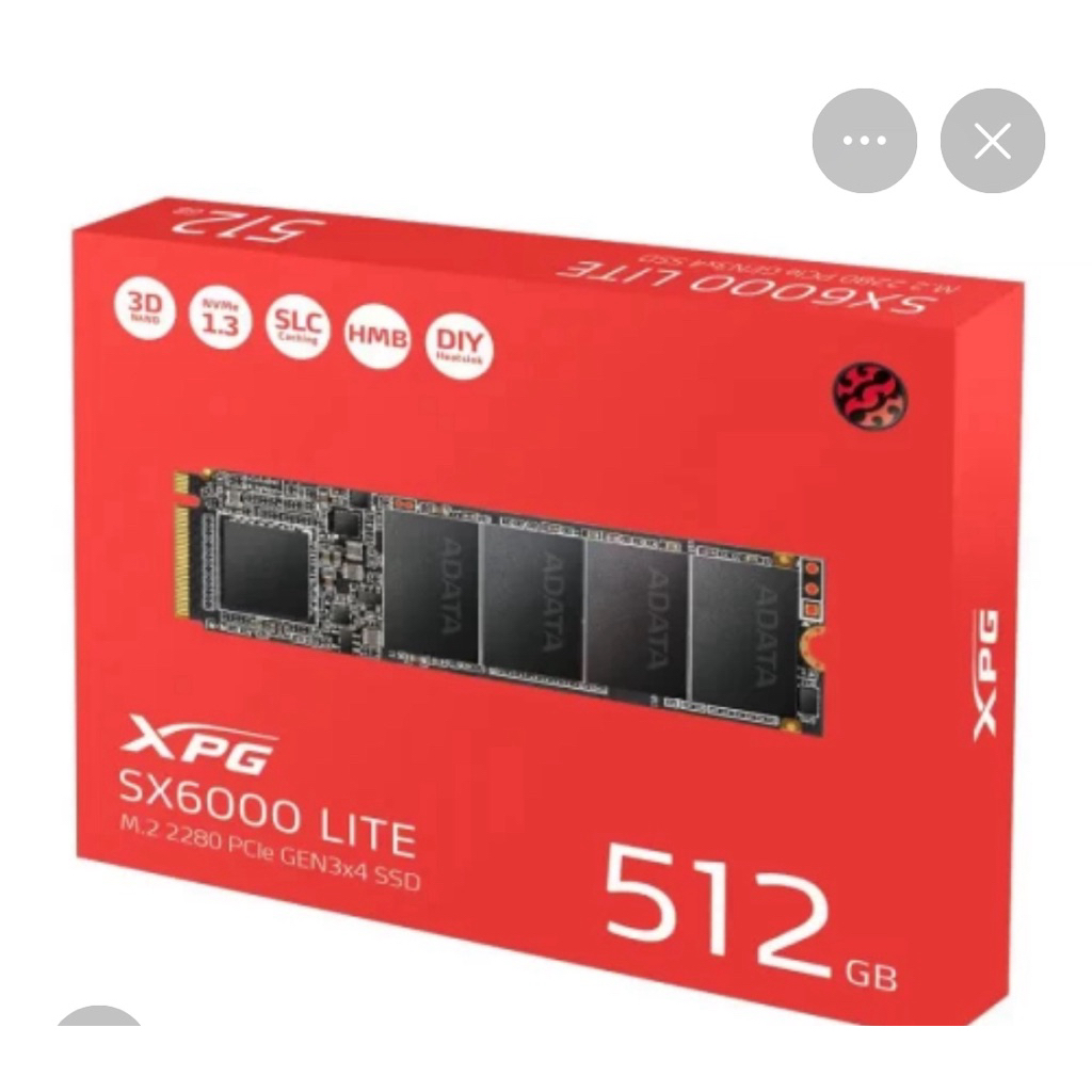 SSD Adata SX6000 Lite 512gb Fullgame PNP