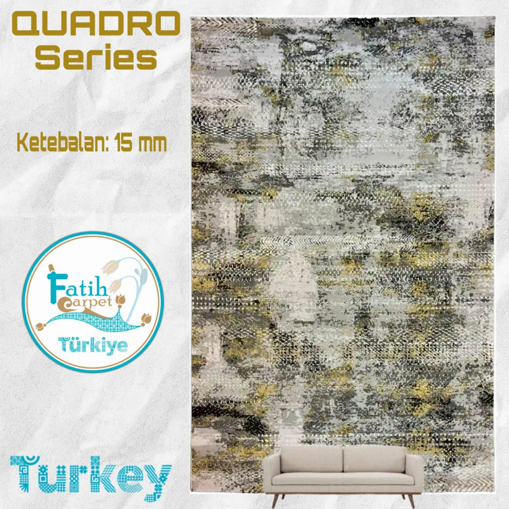 Karpet Minimalis Quadro Import Turki - Q11