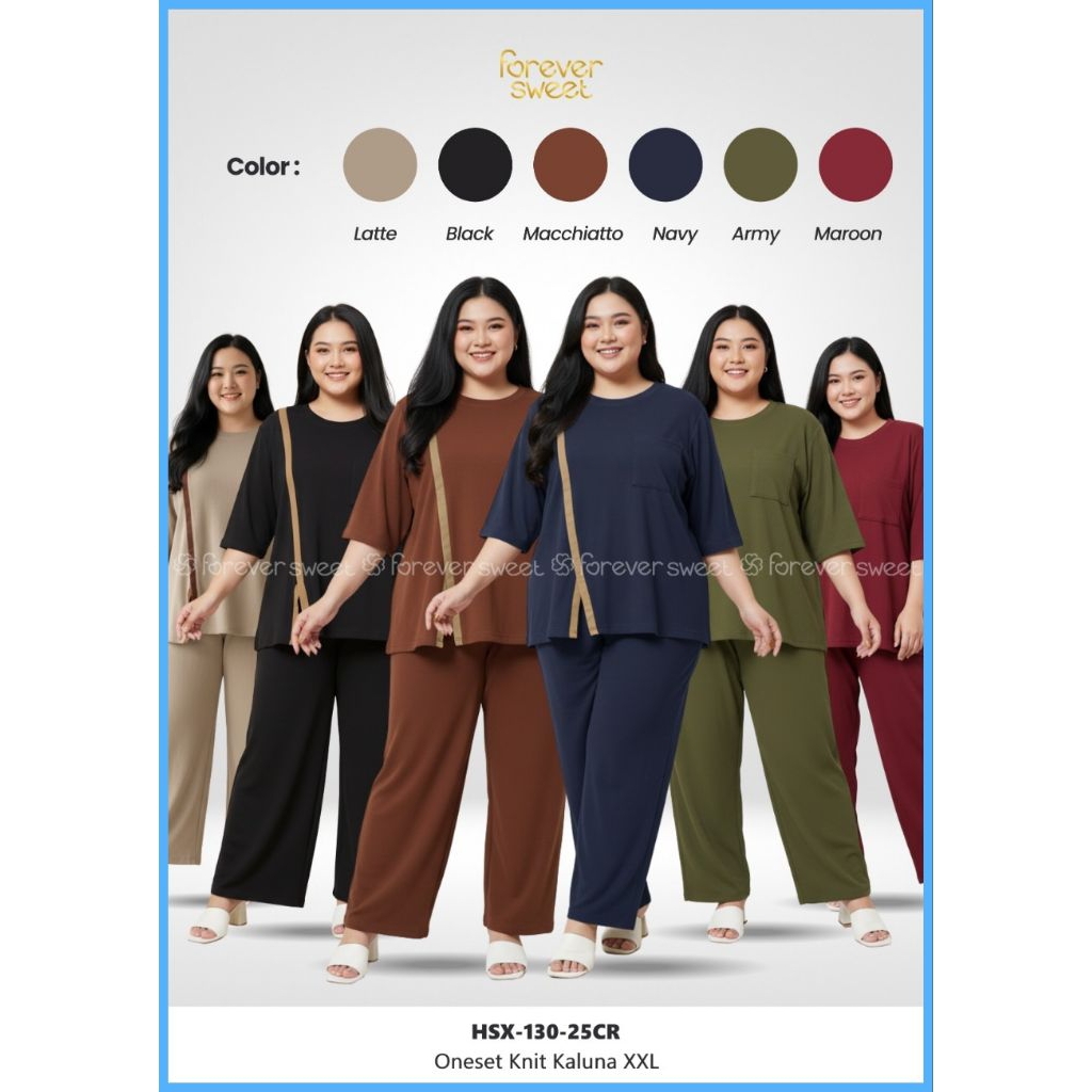 FOREVER SWEET ONE SET TUNIK KNIT Zoya SIZE JUMBO