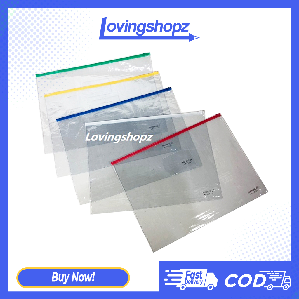 Zipper Bag Plastik B4/ Map Zipper Bag