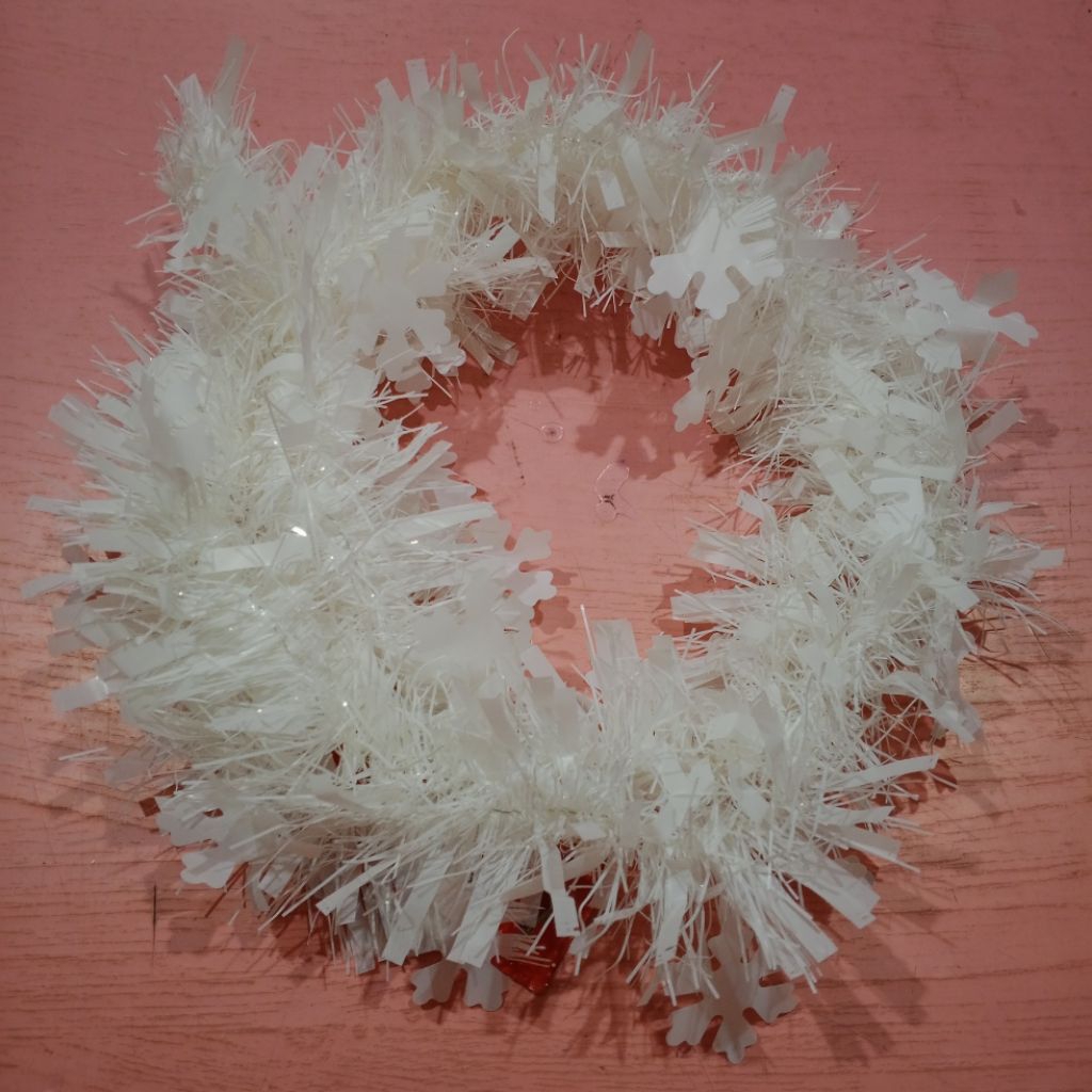 slinger putih natal/ slinger pohon natal/ acc natal merry christmas/ slinger putih salju