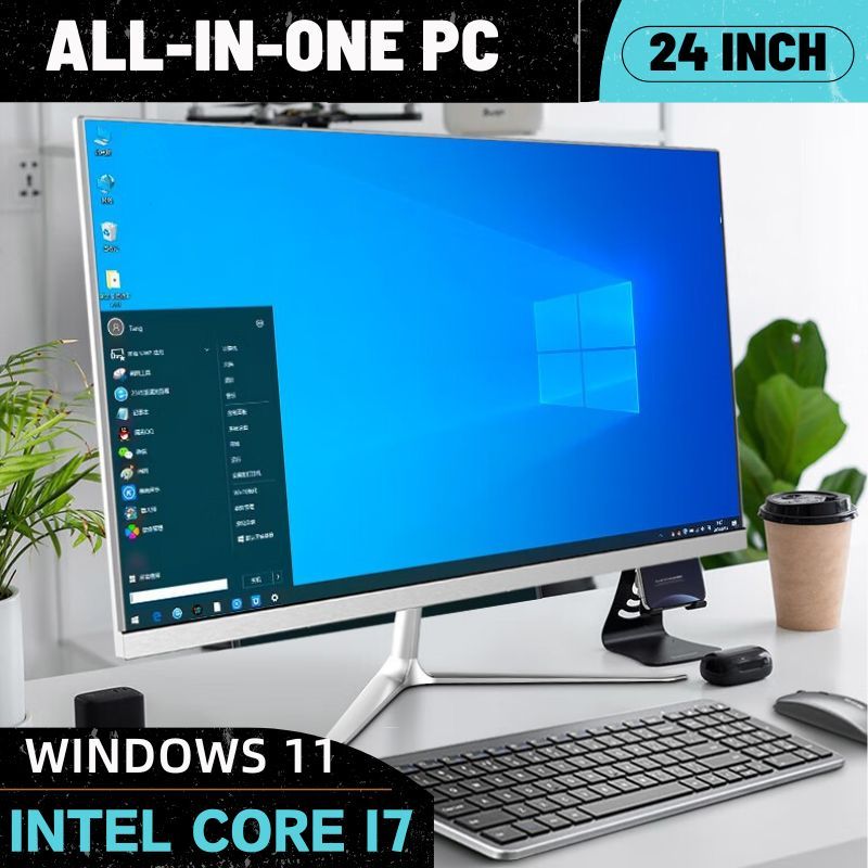 Lenovo All-in-One Intel Core i7 4700QM 24 inci PC Desktop Game Windows 10 MS Office16+512GB