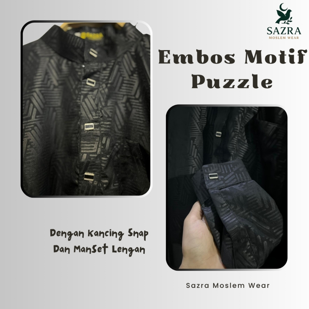 NEW DEALS Gamis jubah embos original sazra premium mewah jubah muslim pria