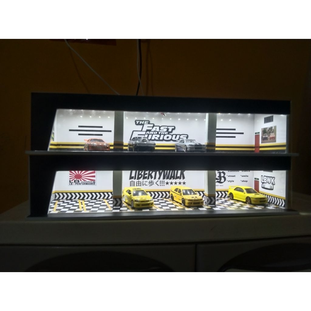 Diorama Basement+penutup akrilik