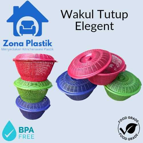 WAKUL TUTUP ELEGENT - BESEK NASI TUTUP HAJATAN - WAKUL TUTUP BERKATAN PLASTIK AWET